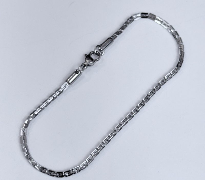 Pulseira Box Chain Prateado (1)