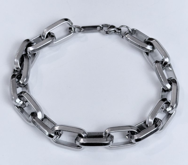 Pulseira Elo Cadeado Prateado (2)